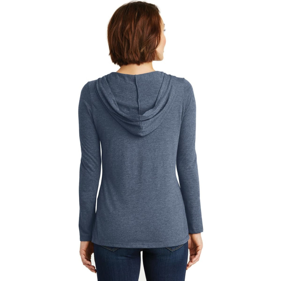 District Made Ladies Perfect Tri Long Sleeve Hoodie