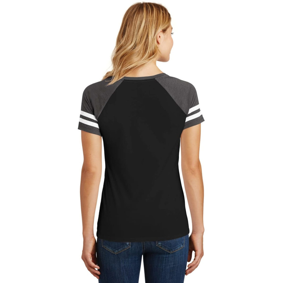 District Made Ladies Game V-Neck Tee