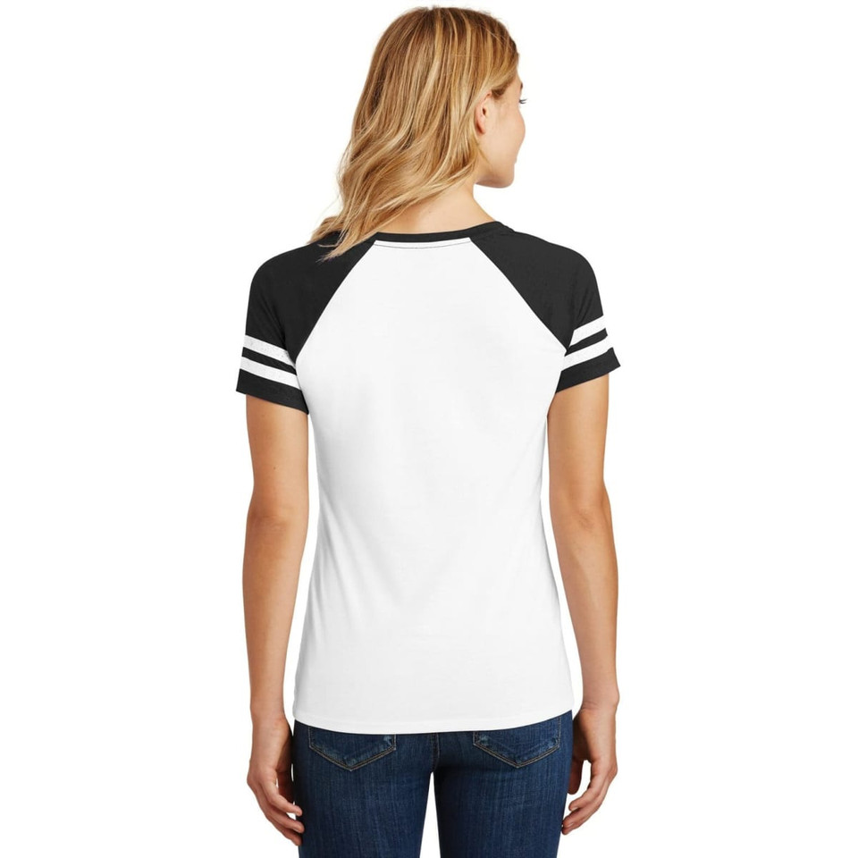 District Made Ladies Game V-Neck Tee