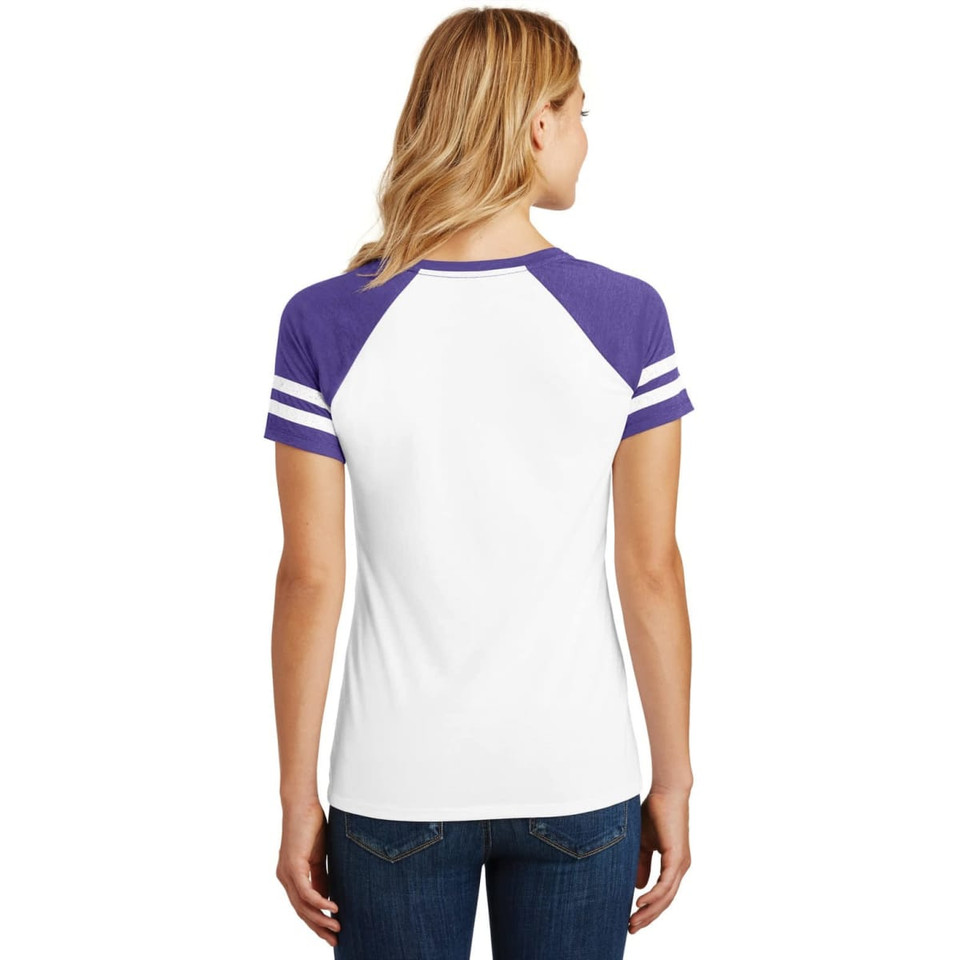 District Made Ladies Game V-Neck Tee