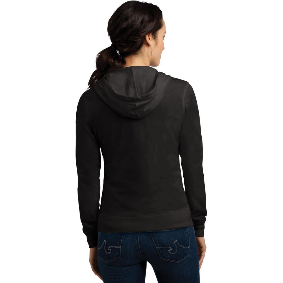 District Juniors Jersey Full-Zip Hoodie