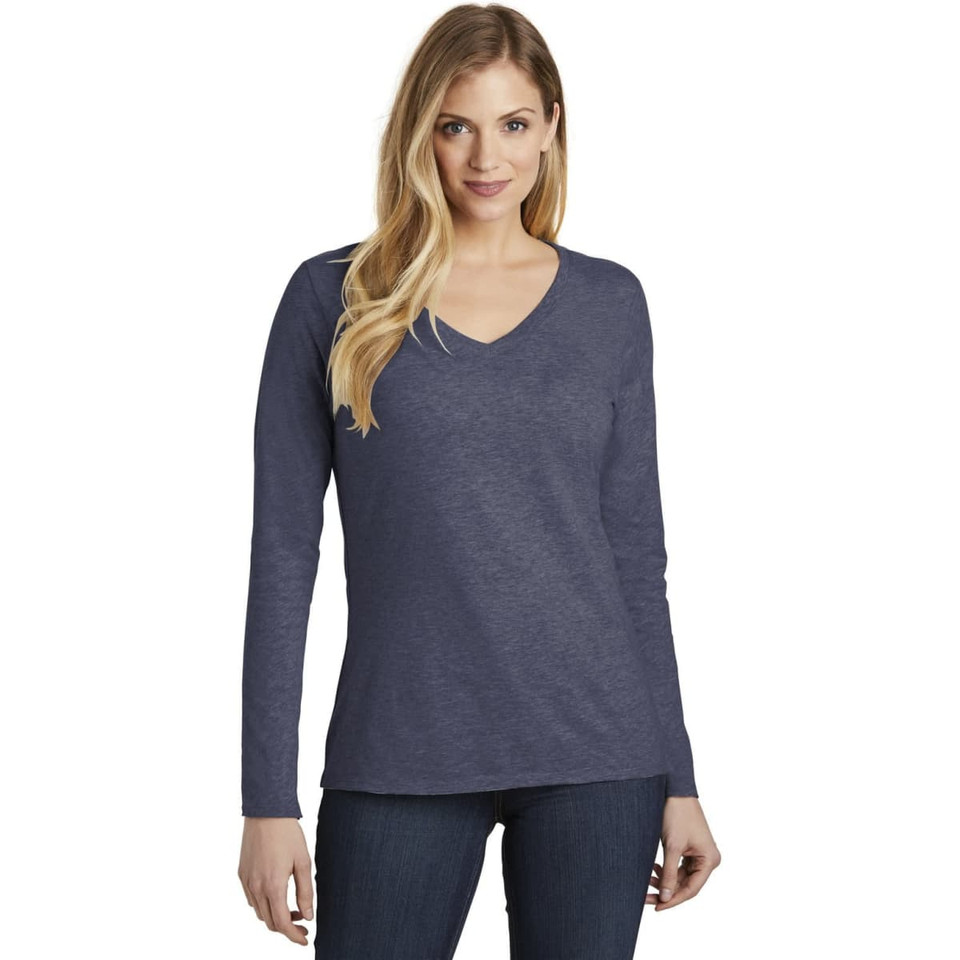 District Women's Very Important Tee Long Sleeve V-Neck