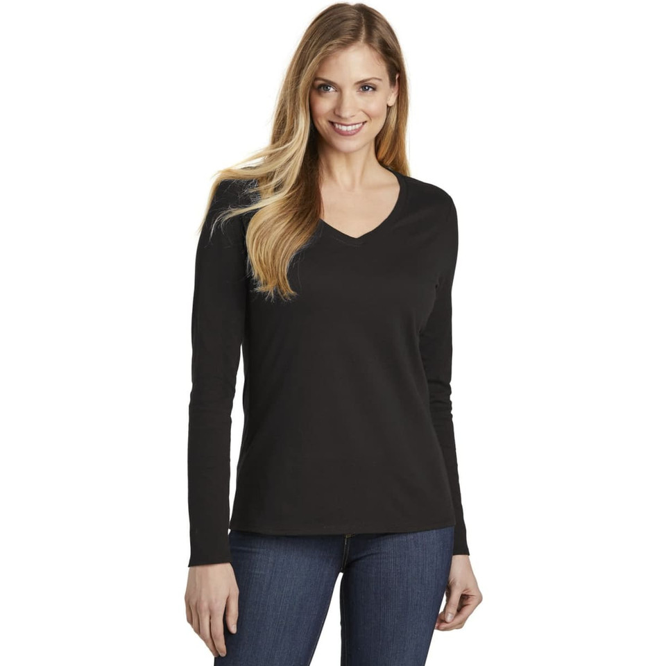 District Women's Very Important Tee Long Sleeve V-Neck