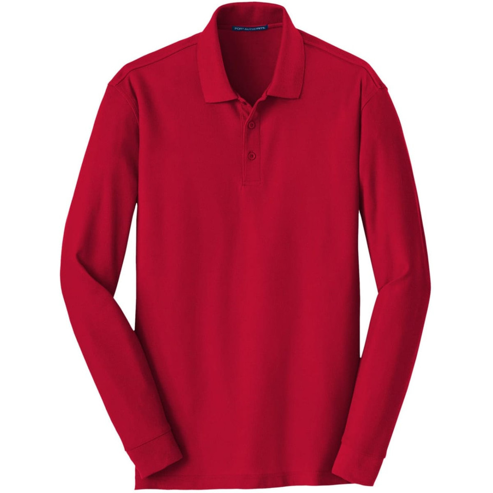 Port Authority Long Sleeve Core Classic Pique Polo
