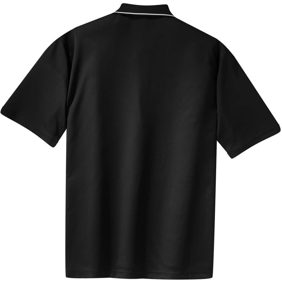 Sport-Tek Dri-Mesh Polo with Tipped Collar and Piping