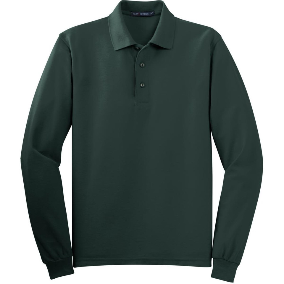 Port Authority Silk Touch Long Sleeve Polo