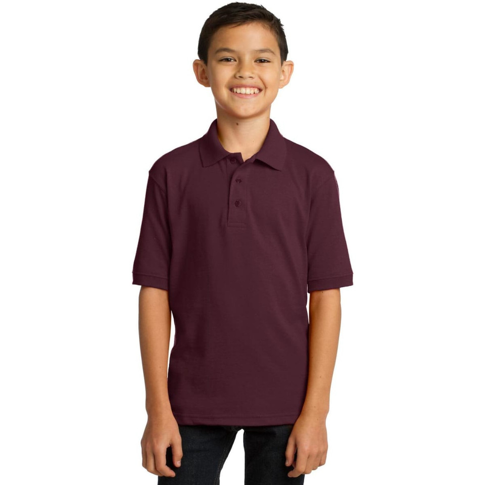 Port & Company Youth Core Blend Jersey Knit Polo
