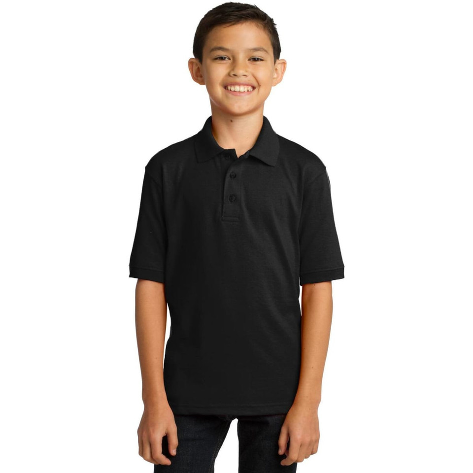 Port & Company Youth Core Blend Jersey Knit Polo