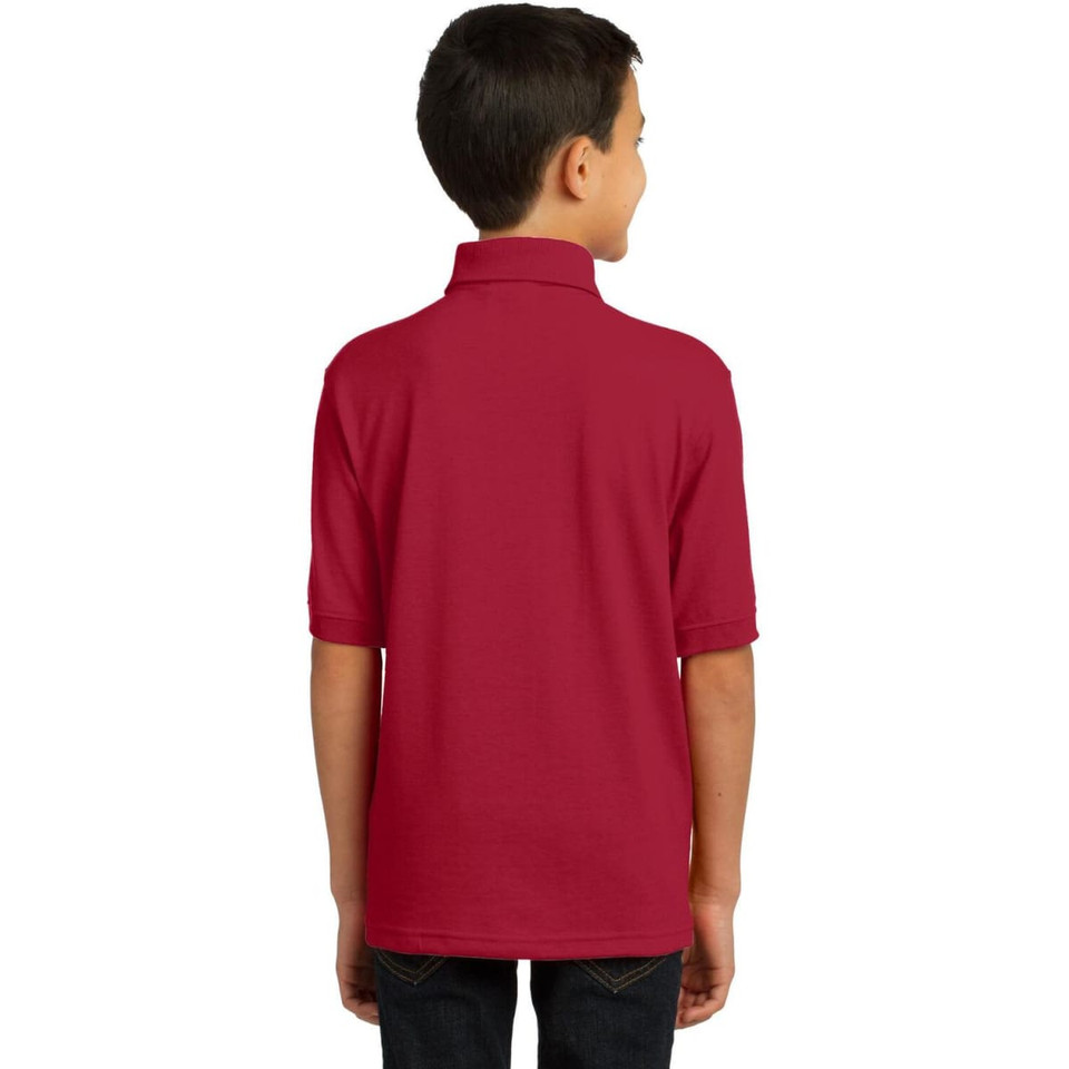 Port & Company Youth Core Blend Jersey Knit Polo