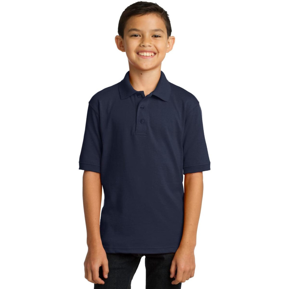 Port & Company Youth Core Blend Jersey Knit Polo