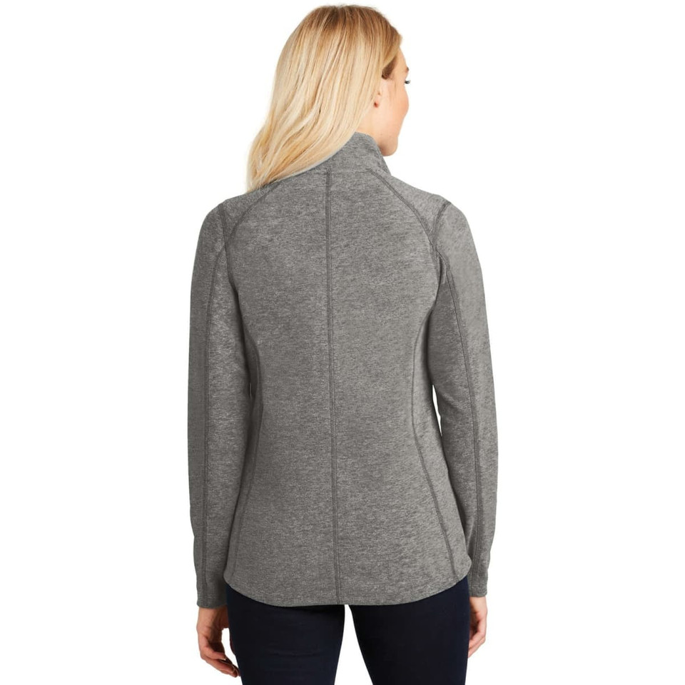 Port Authority Ladies Heather Microfleece Full-Zip Jacket
