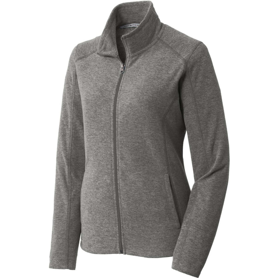 Port Authority Ladies Heather Microfleece Full-Zip Jacket