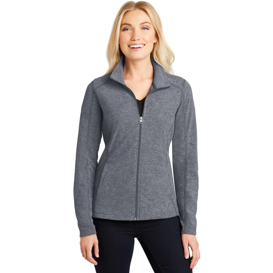 Port Authority Ladies Heather Microfleece Full-Zip Jacket