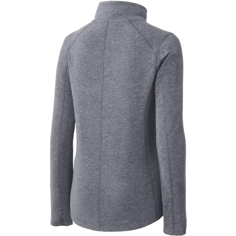 Port Authority Ladies Heather Microfleece Full-Zip Jacket