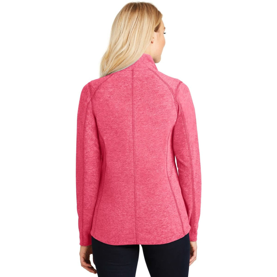 Port Authority Ladies Heather Microfleece Full-Zip Jacket