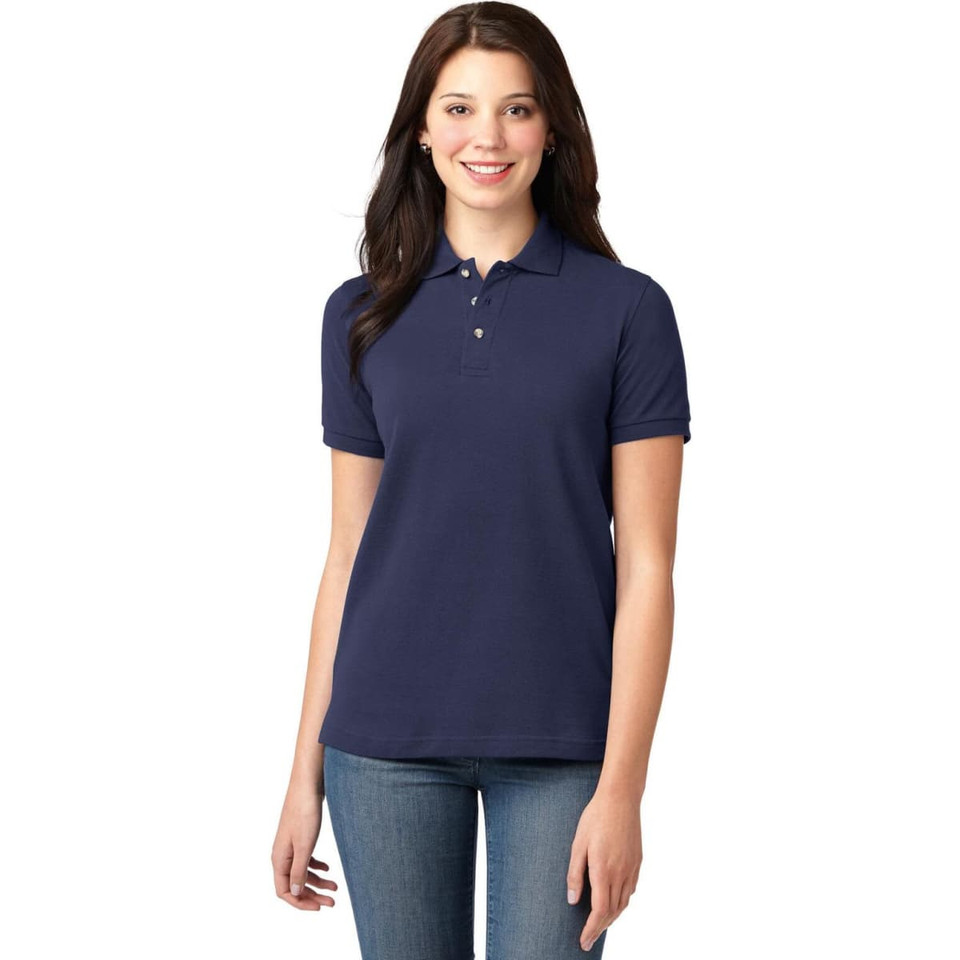 Port Authority Ladies Heavyweight Cotton Pique Polo