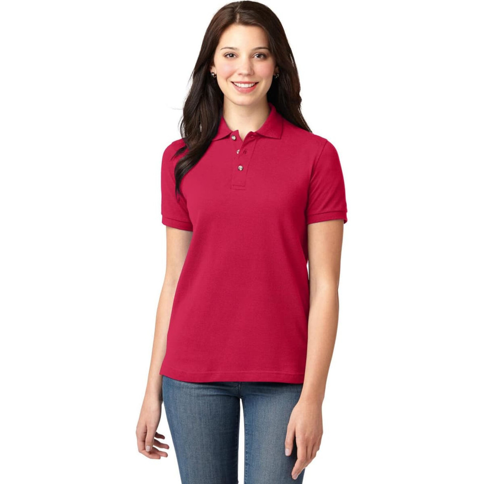 Port Authority Ladies Heavyweight Cotton Pique Polo