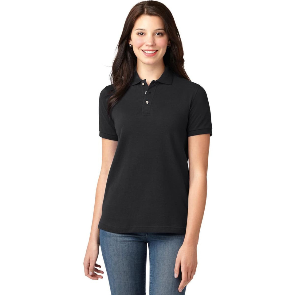 Port Authority Ladies Heavyweight Cotton Pique Polo