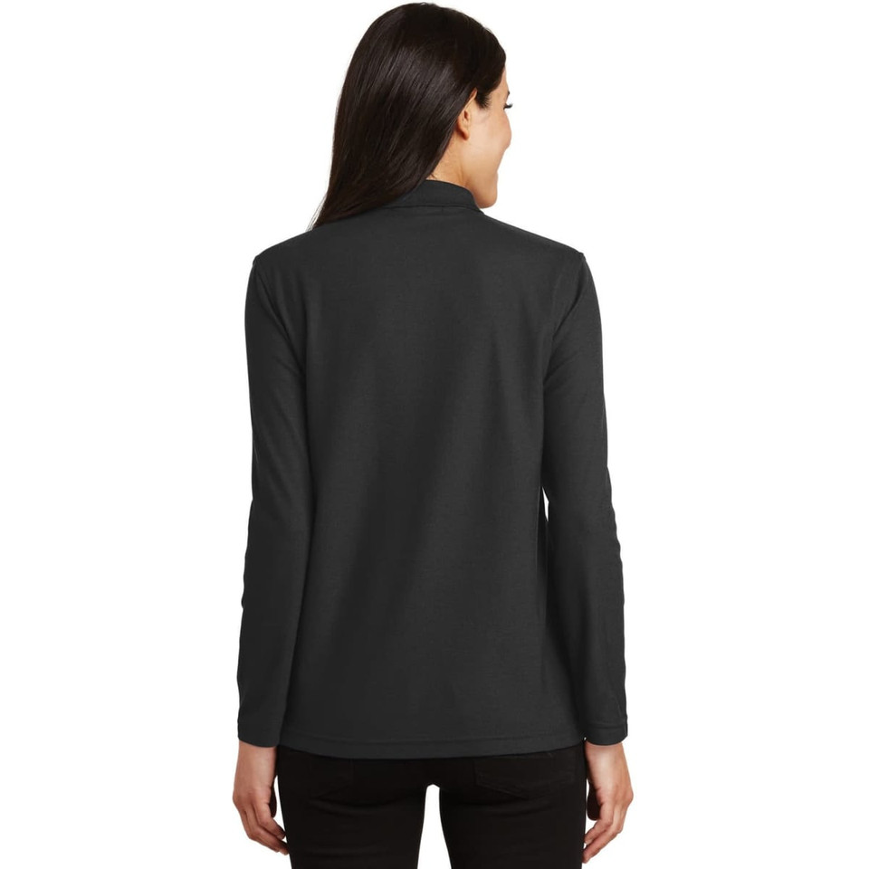 Port Authority Ladies  Silk Touch Long Sleeve Polo
