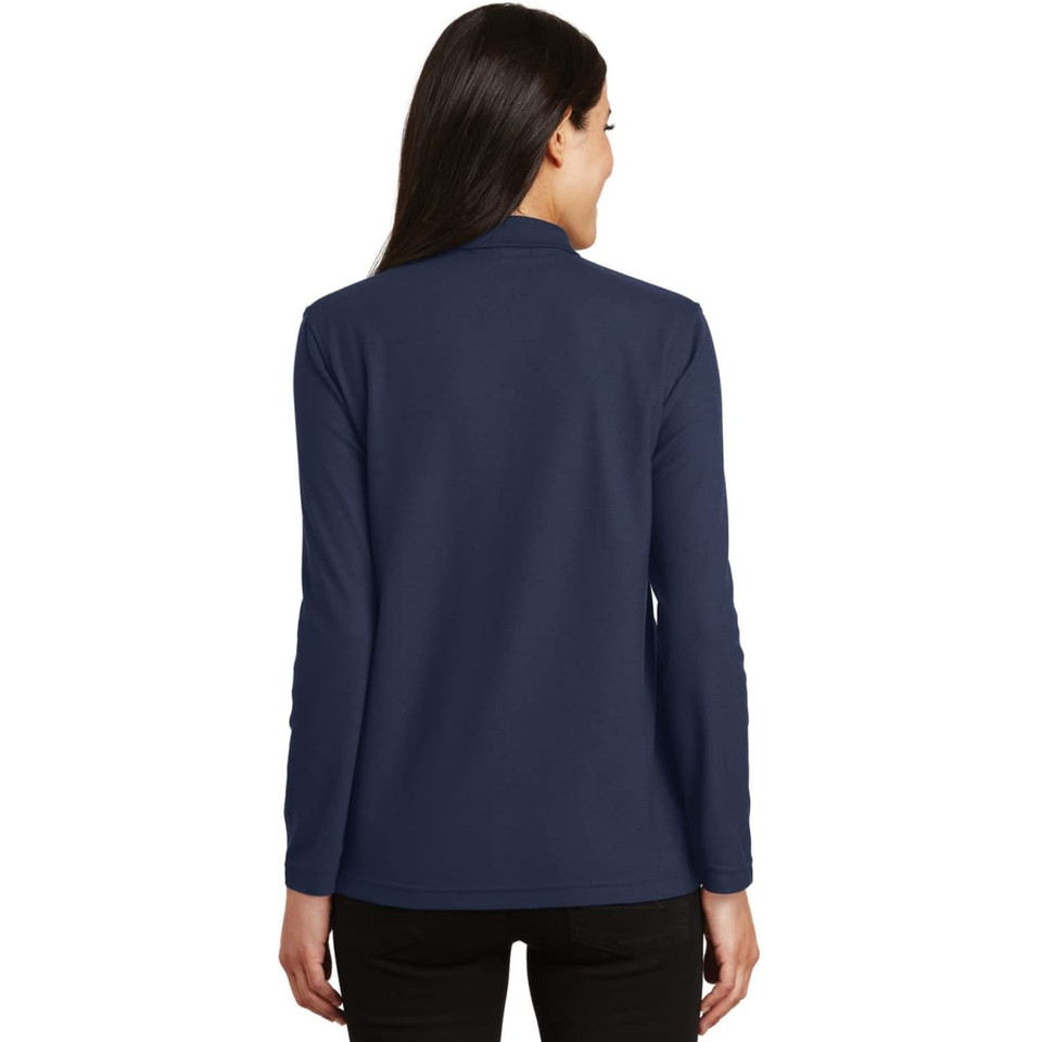 Port Authority Ladies  Silk Touch Long Sleeve Polo