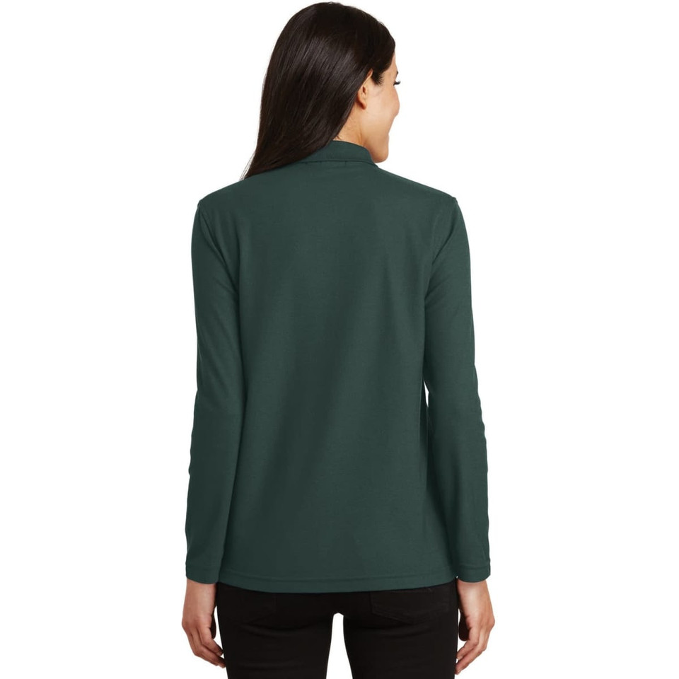 Port Authority Ladies  Silk Touch Long Sleeve Polo