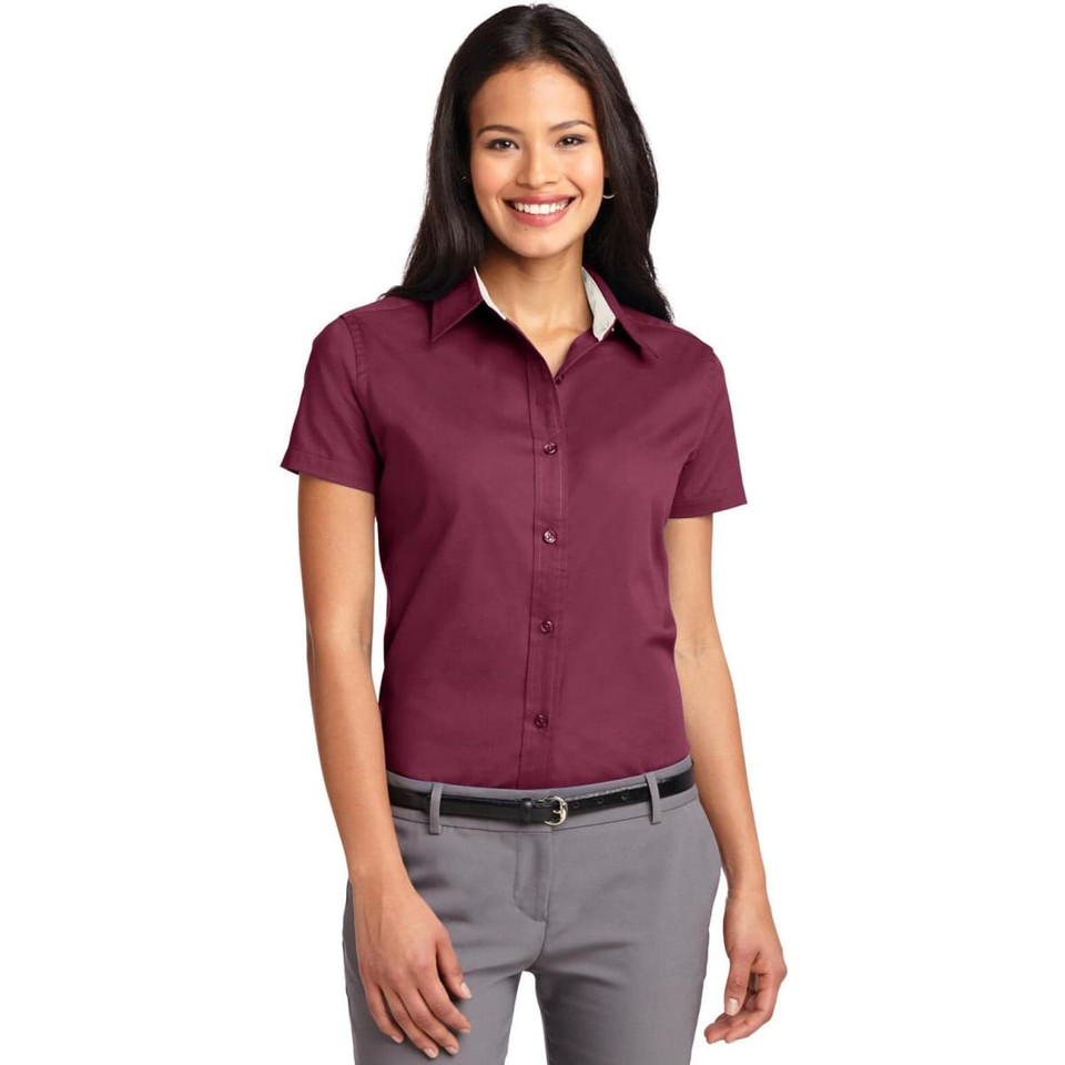 Port Authority Ladies Short Sleeve Easy Care  Shirt