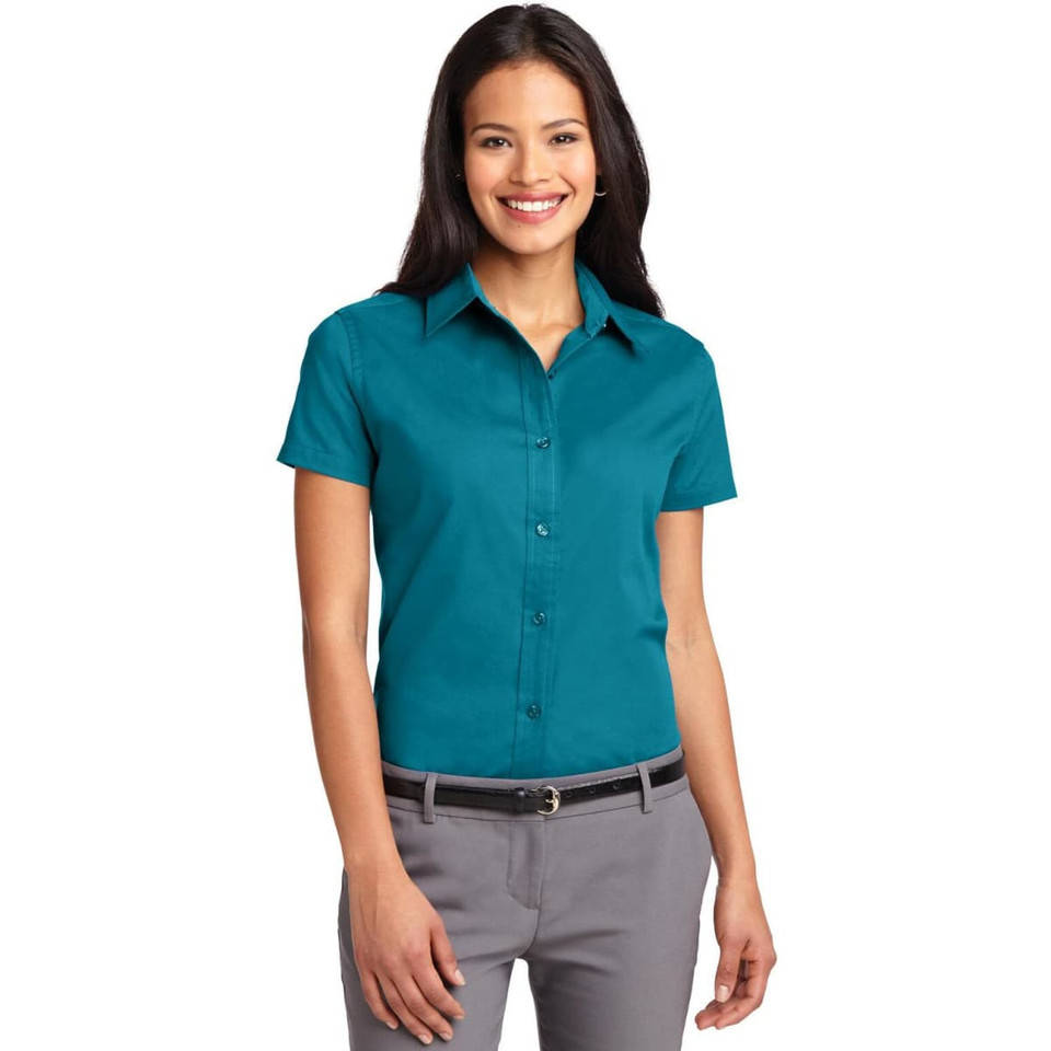 Port Authority Ladies Short Sleeve Easy Care  Shirt