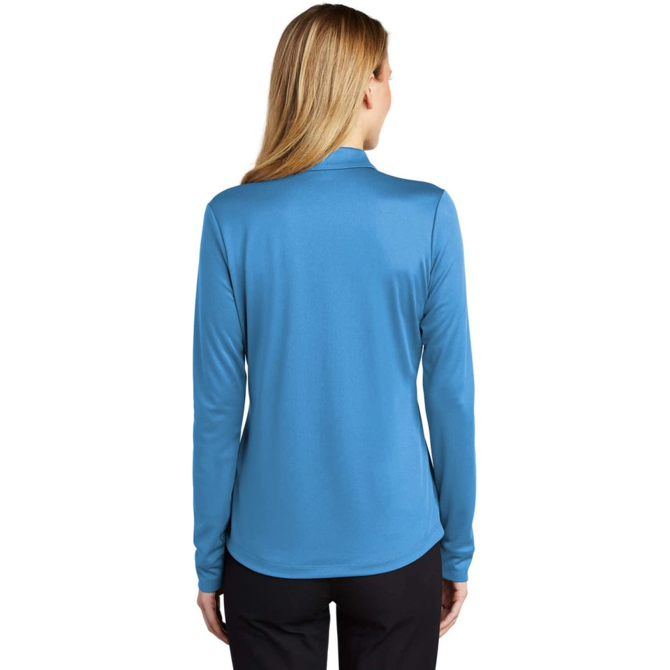 Port Authority Ladies Silk Touch Performance Long Sleeve Polo
