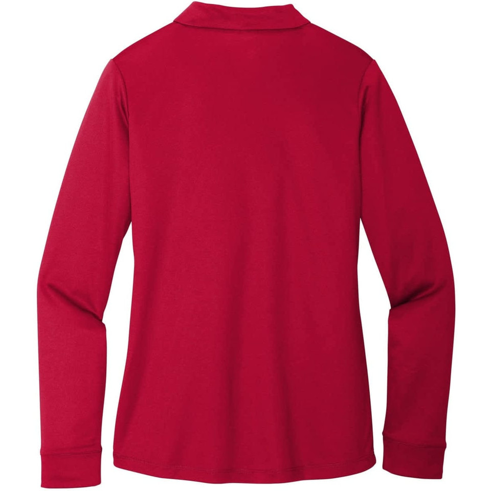 Port Authority Ladies Silk Touch Performance Long Sleeve Polo