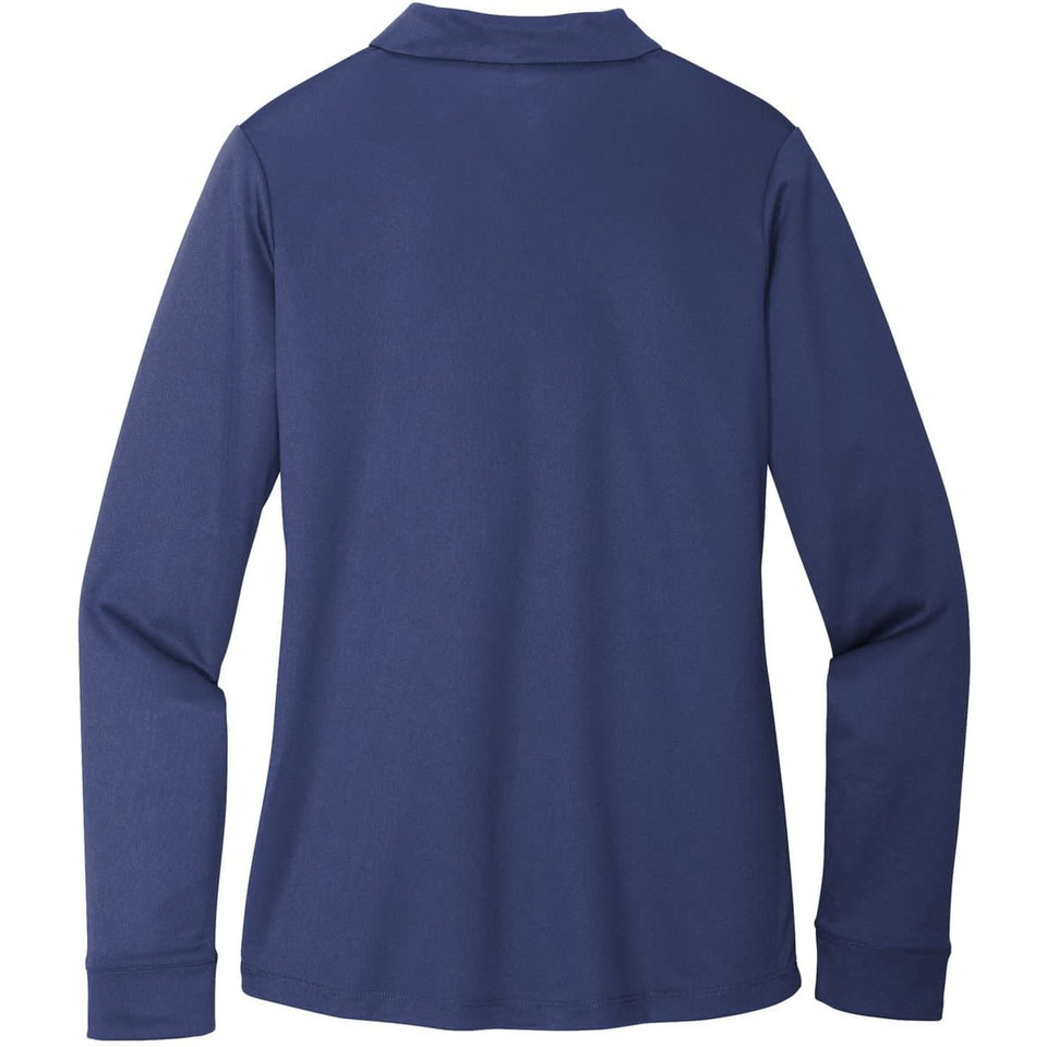 Port Authority Ladies Silk Touch Performance Long Sleeve Polo