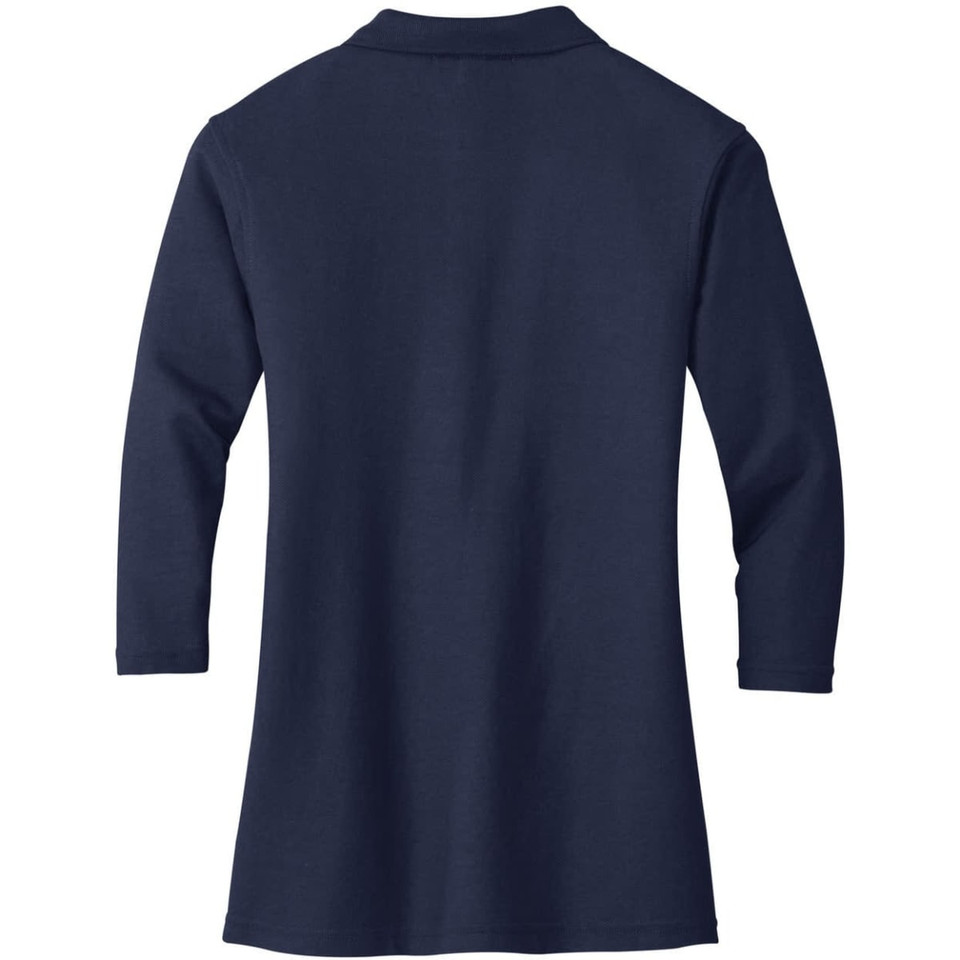 Port Authority Ladies Silk Touch 3/4-Sleeve Polo