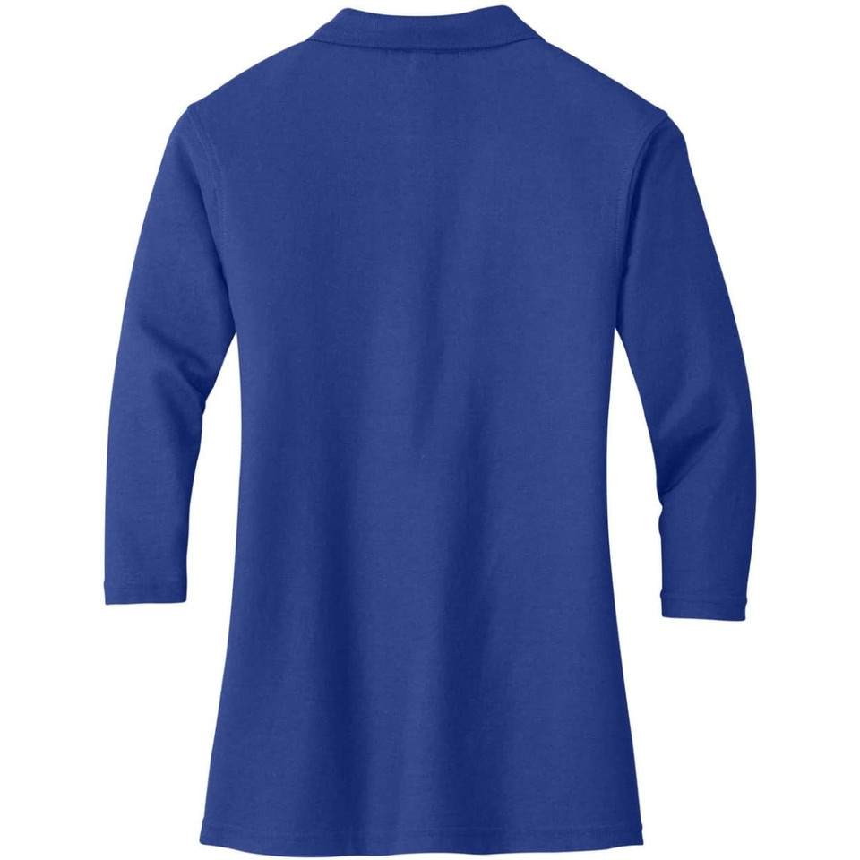 Port Authority Ladies Silk Touch 3/4-Sleeve Polo