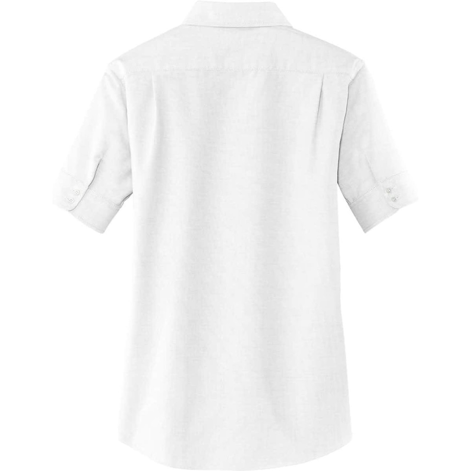 Port Authority Ladies Short Sleeve SuperPro Oxford Shirt