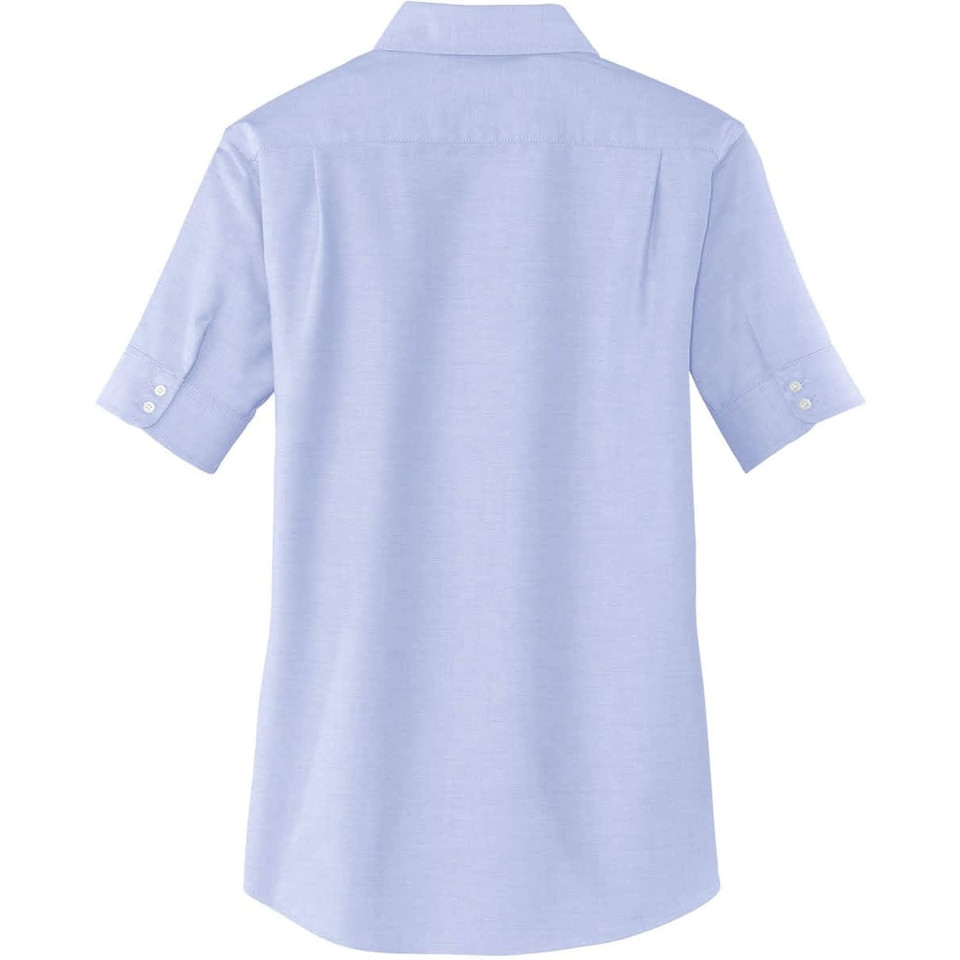 Port Authority Ladies Short Sleeve SuperPro Oxford Shirt