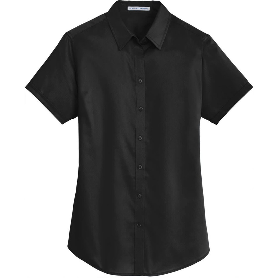 Port Authority Ladies Short Sleeve SuperPro Twill Shirt