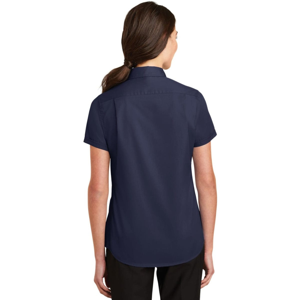 Port Authority Ladies Short Sleeve SuperPro Twill Shirt