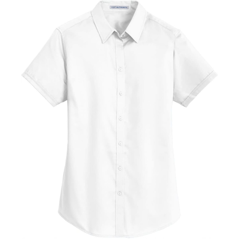 Port Authority Ladies Short Sleeve SuperPro Twill Shirt