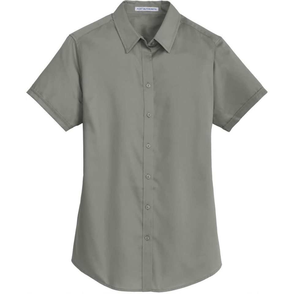 Port Authority Ladies Short Sleeve SuperPro Twill Shirt