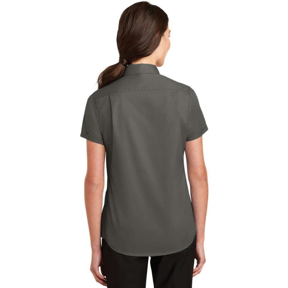 Port Authority Ladies Short Sleeve SuperPro Twill Shirt