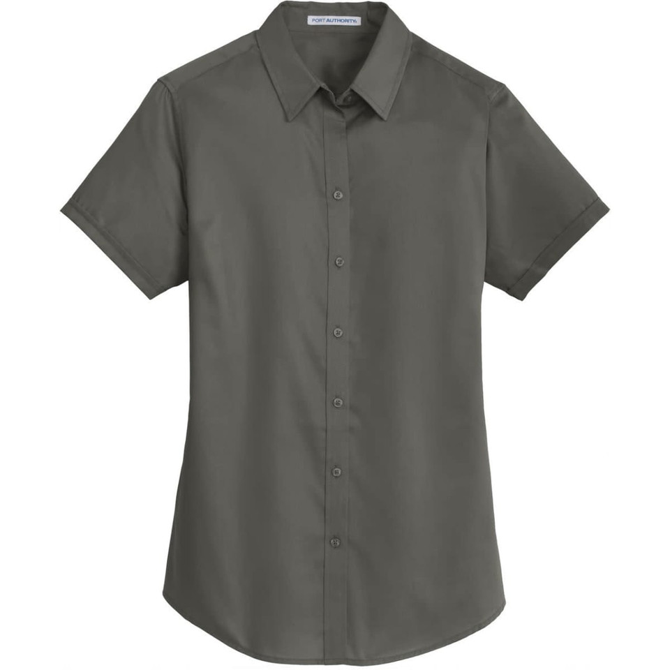 Port Authority Ladies Short Sleeve SuperPro Twill Shirt