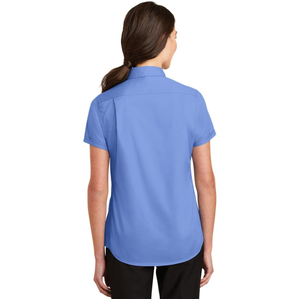 Port Authority Ladies Short Sleeve SuperPro Twill Shirt