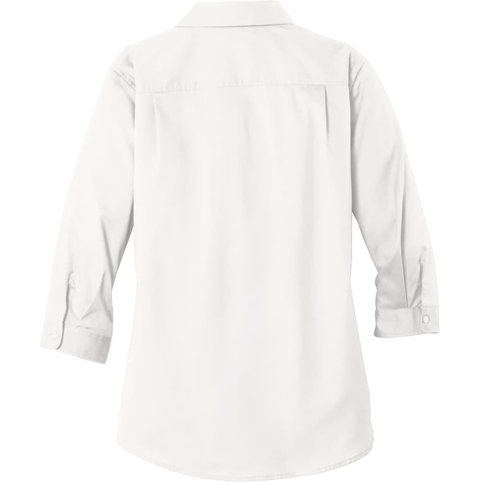 Port Authority Ladies 3/4-Sleeve SuperPro Twill Shirt