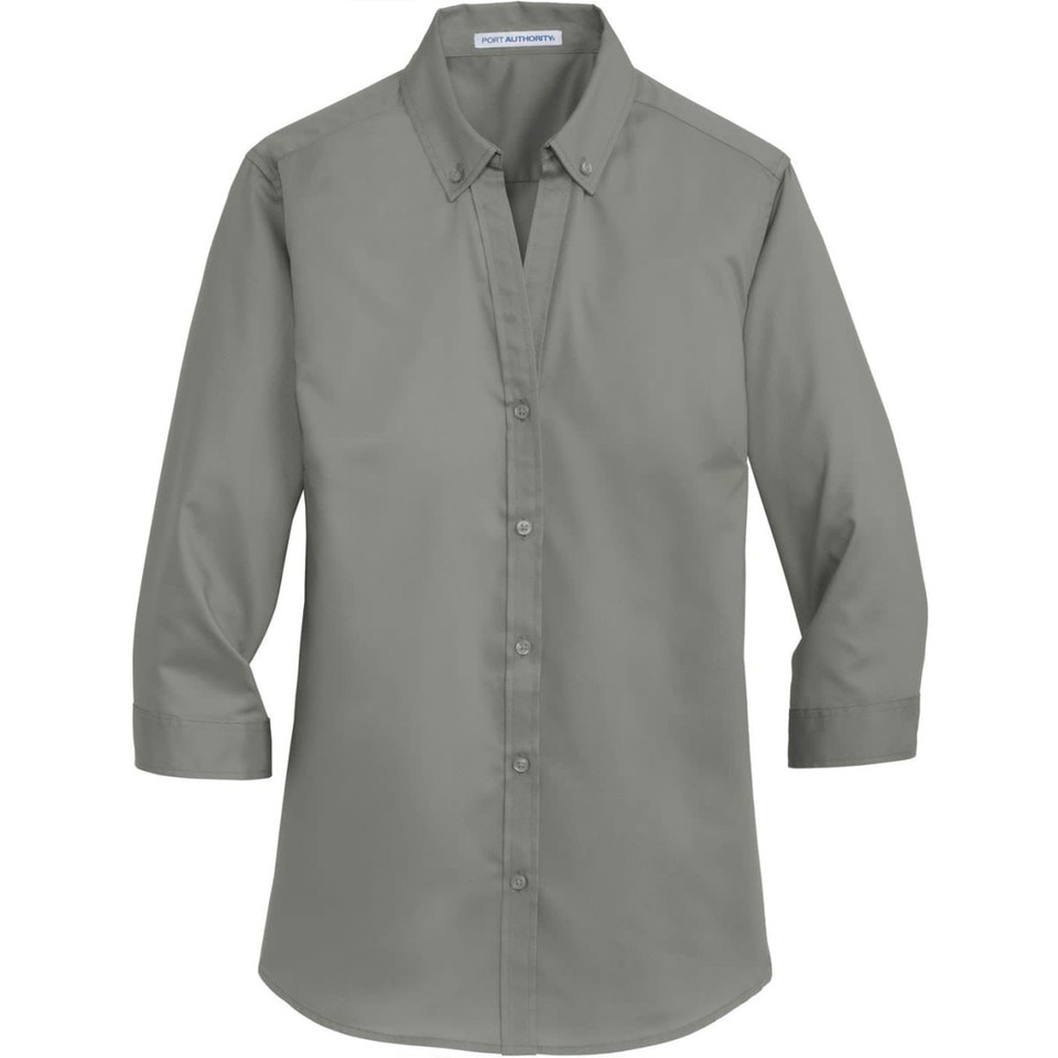 Port Authority Ladies 3/4-Sleeve SuperPro Twill Shirt