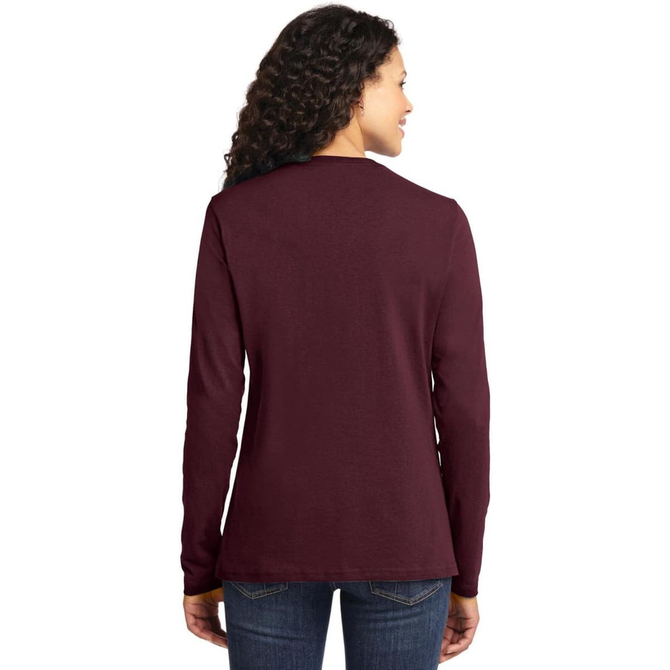 Port & Company Ladies Long Sleeve Core Cotton Tee