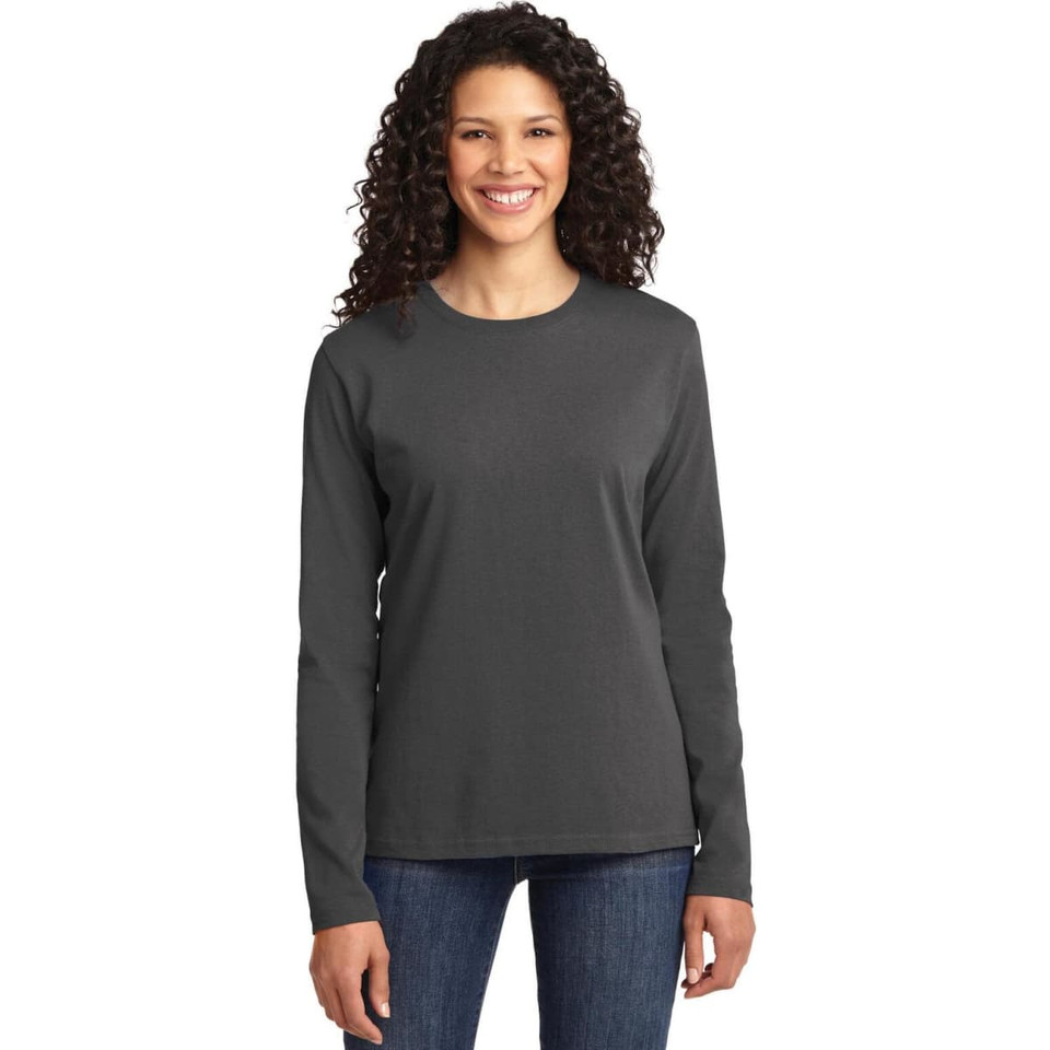Port & Company Ladies Long Sleeve Core Cotton Tee