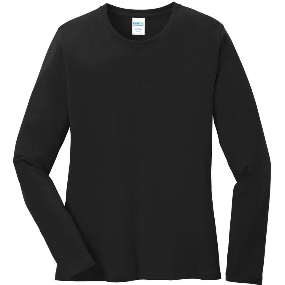 Port & Company Ladies Long Sleeve Core Cotton Tee