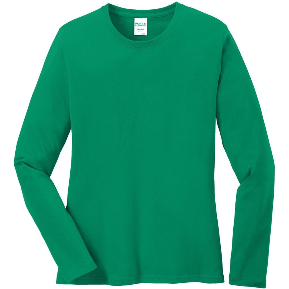 Port & Company Ladies Long Sleeve Core Cotton Tee