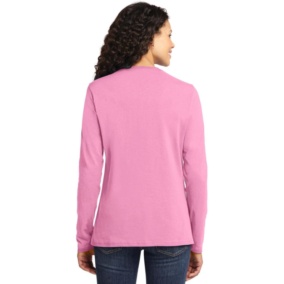 Port & Company Ladies Long Sleeve Core Cotton Tee