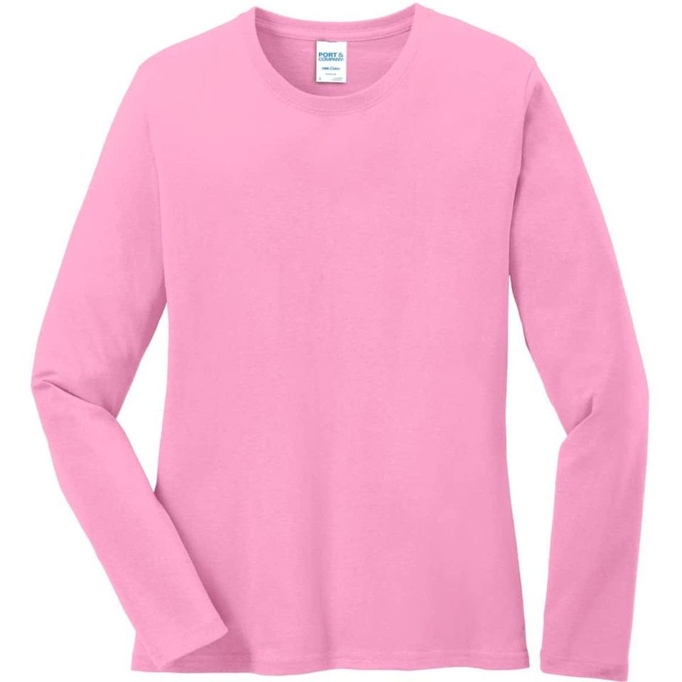 Port & Company Ladies Long Sleeve Core Cotton Tee