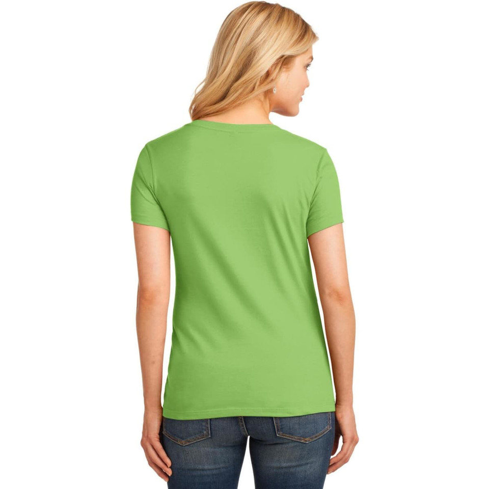 Port & Company Ladies Core Cotton V-Neck Tee